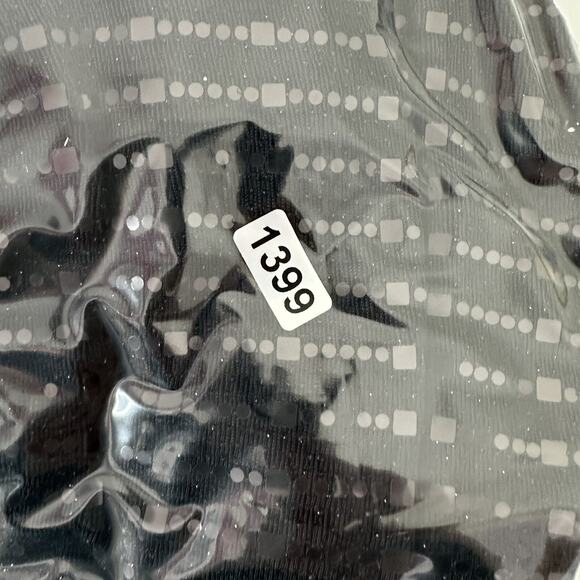 Clara Sun Woo Top Shirt Womens Small Black Glitzy Shimmer Glam Classy Career - Picture 12 of 12